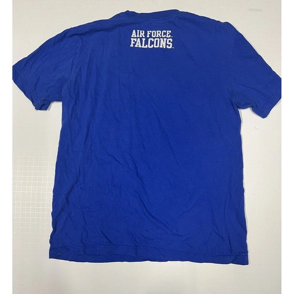 Vintage Nike Air Force Falcons Shirt‎ Mens M Blue White Football NCAA Logo Y2K